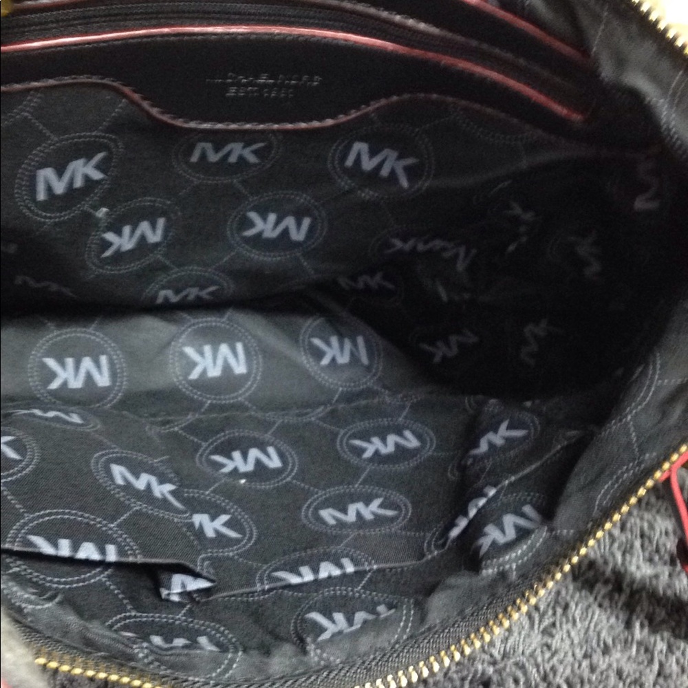 NWOT Michael Kors black cloth purse - Picture 2 of 10